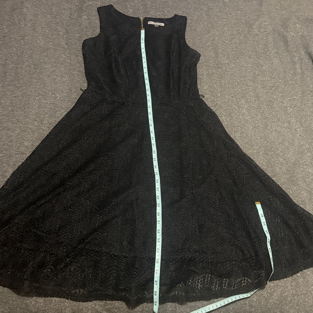 Danny & Nicole Elegant Black Midi Dress - Picture 5 of 8